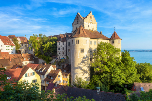Cafe über dem Bodensee in der Burg Meersburg